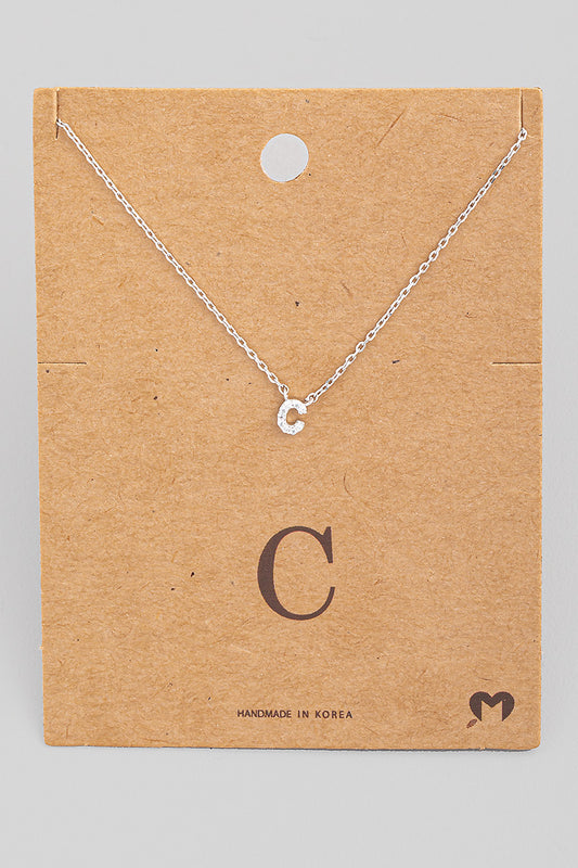 Mini Initial C Necklace