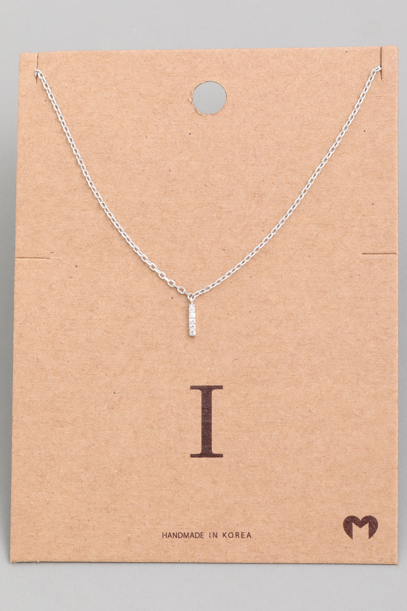 Mini Initial I Necklace