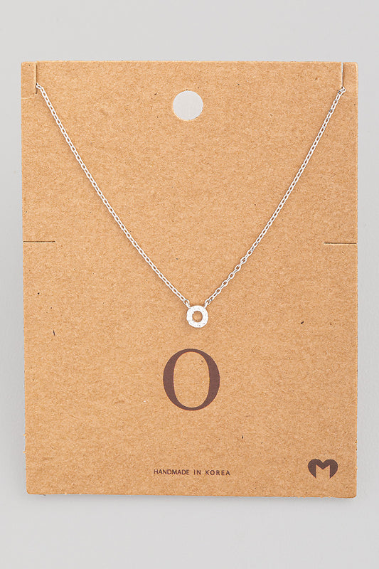 Mini Initial O Necklace