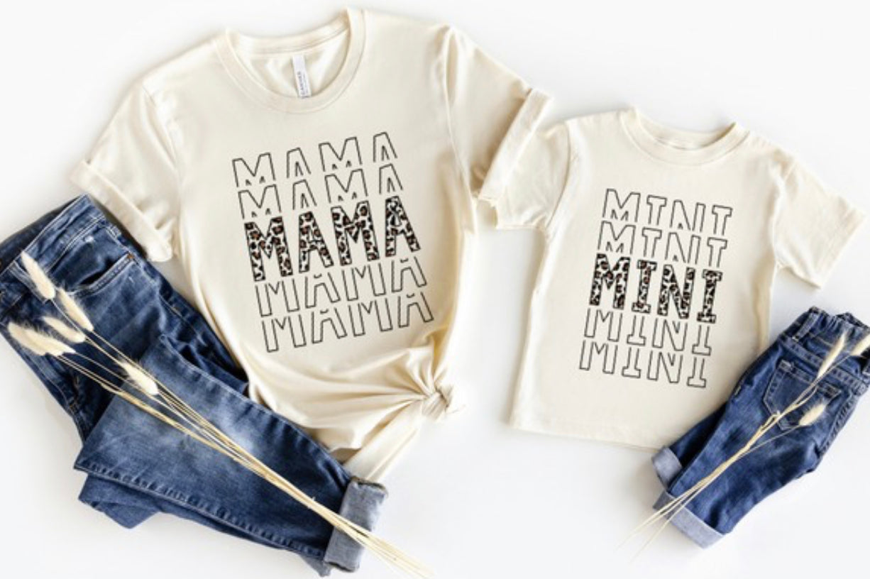 Leopard Mamma and Mini Tee