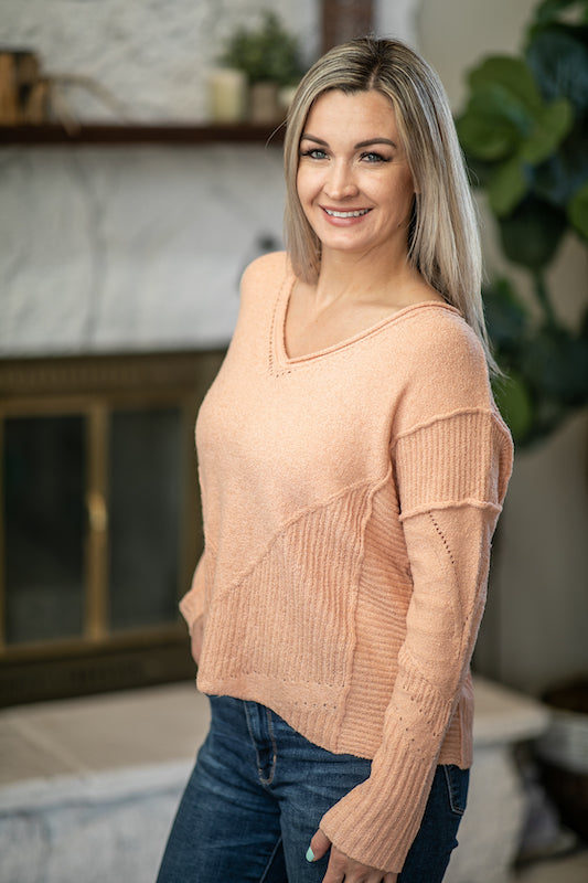 Coral Oversized Sweater