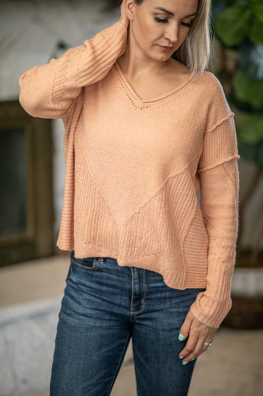 Coral Oversized Sweater