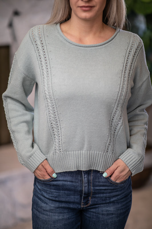 Sage Cropped Sweater