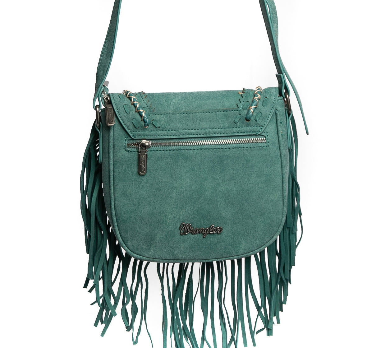 Embroidered Floral Fringe Crossbody