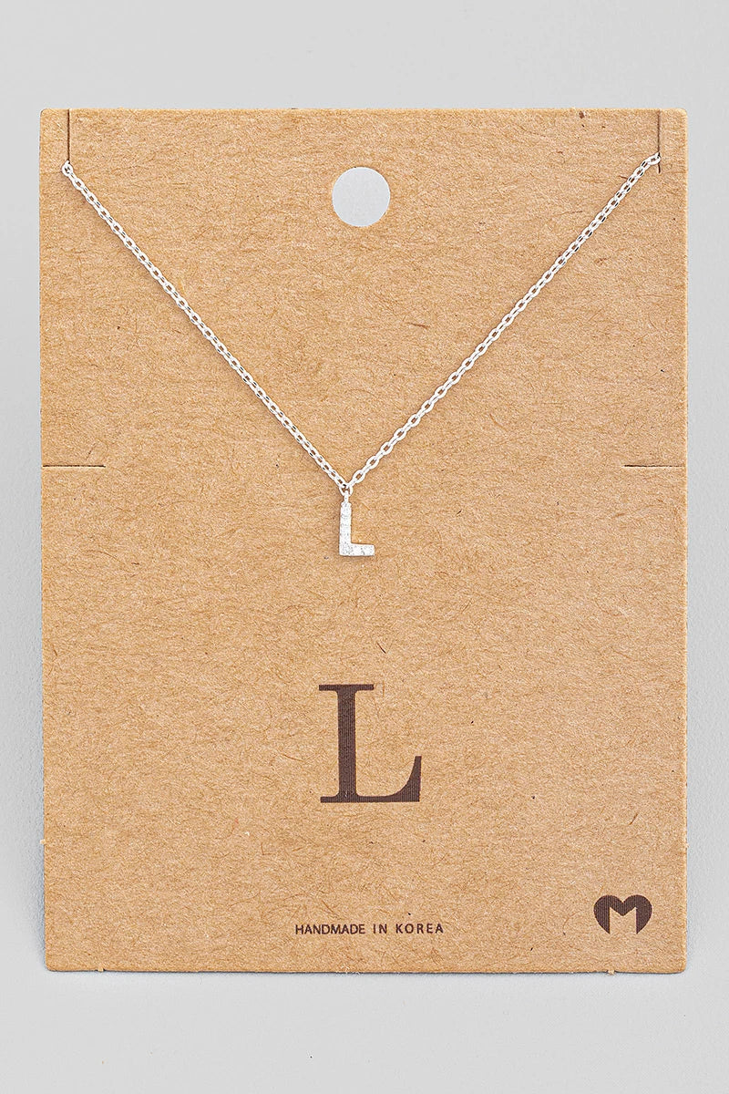 Mini Initial L Necklace