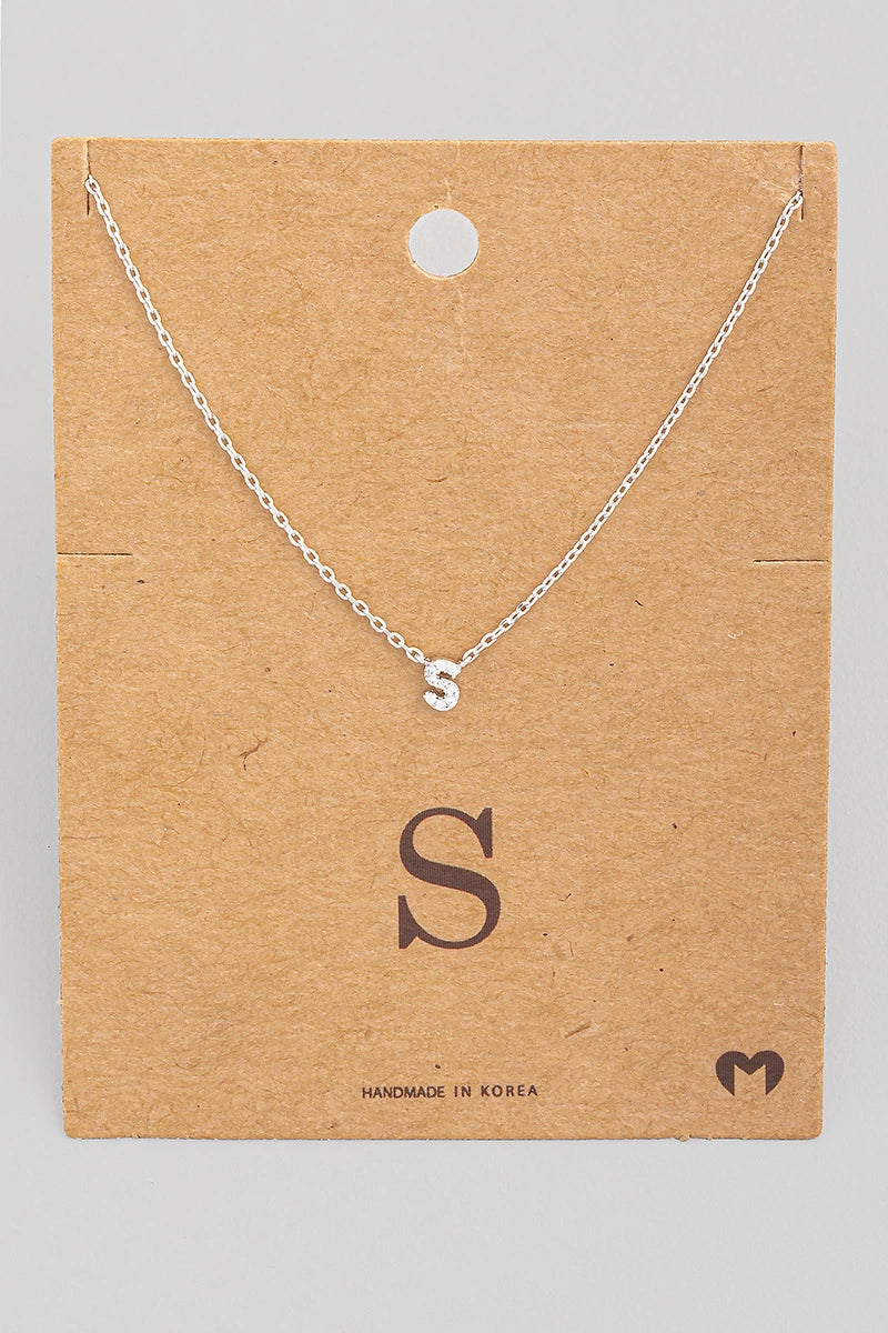 Mini Initial S Necklace